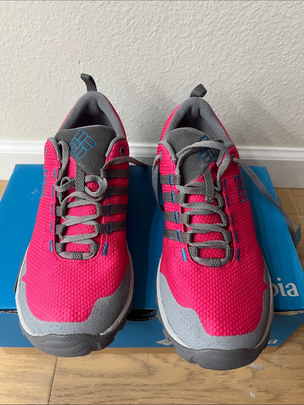Columbia Women’s Hot Pink and Gray Athletic Trail Shoes